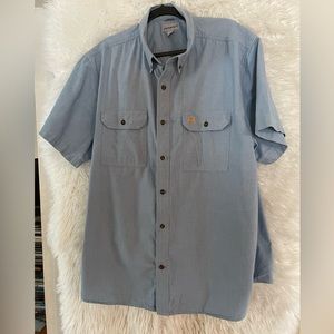 Cathartt Men’s Original Fit Midweight Short Sleeve Button Down Shirt-Size 2XL